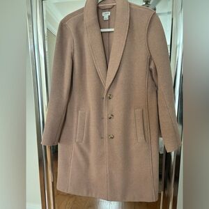 J. Crew camel wool button-down coat, 10
